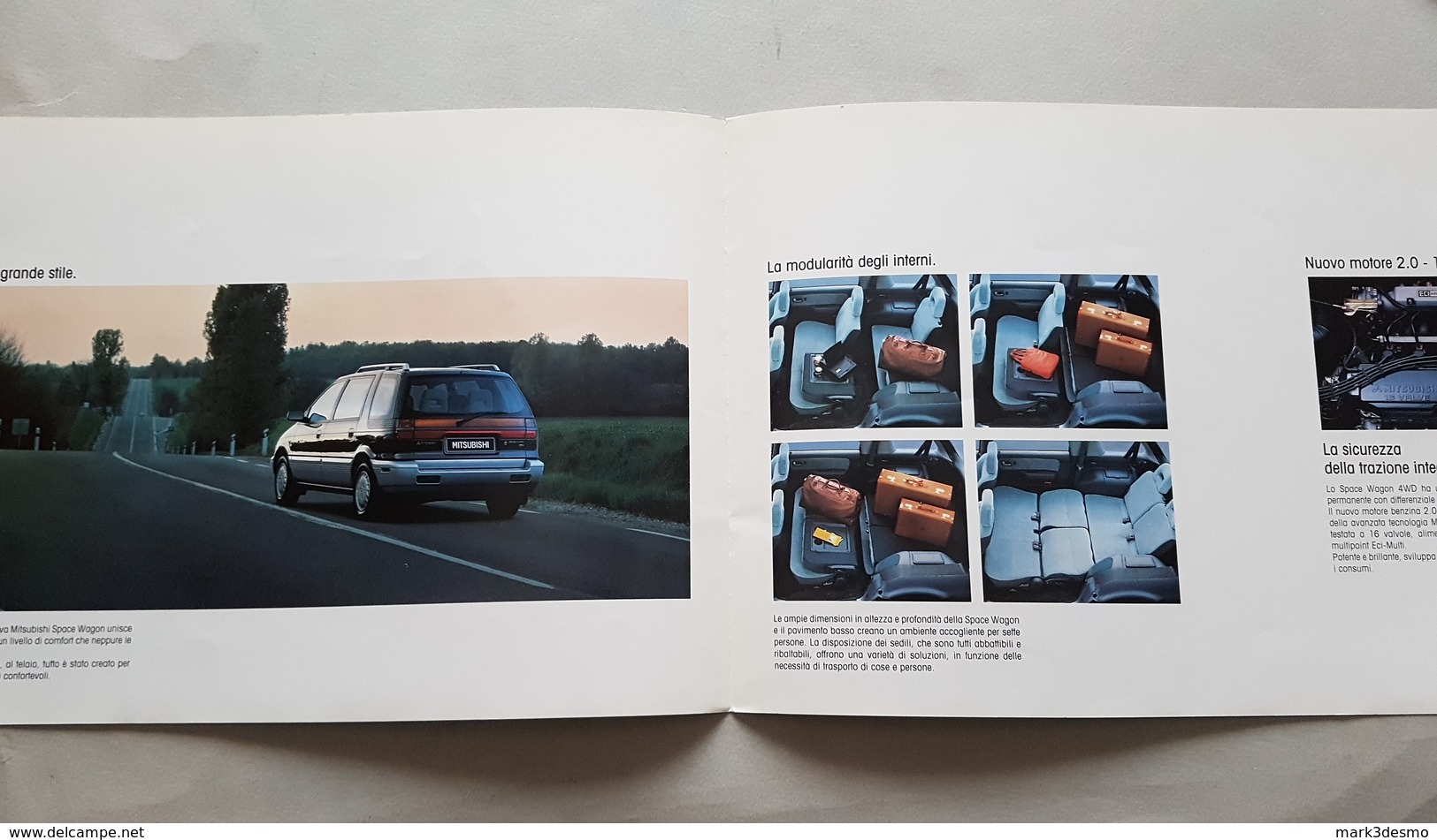 Mitsubishi Space Wagon Depliant Brochure Originale Auto - Genuine Car Brochure - Automobili