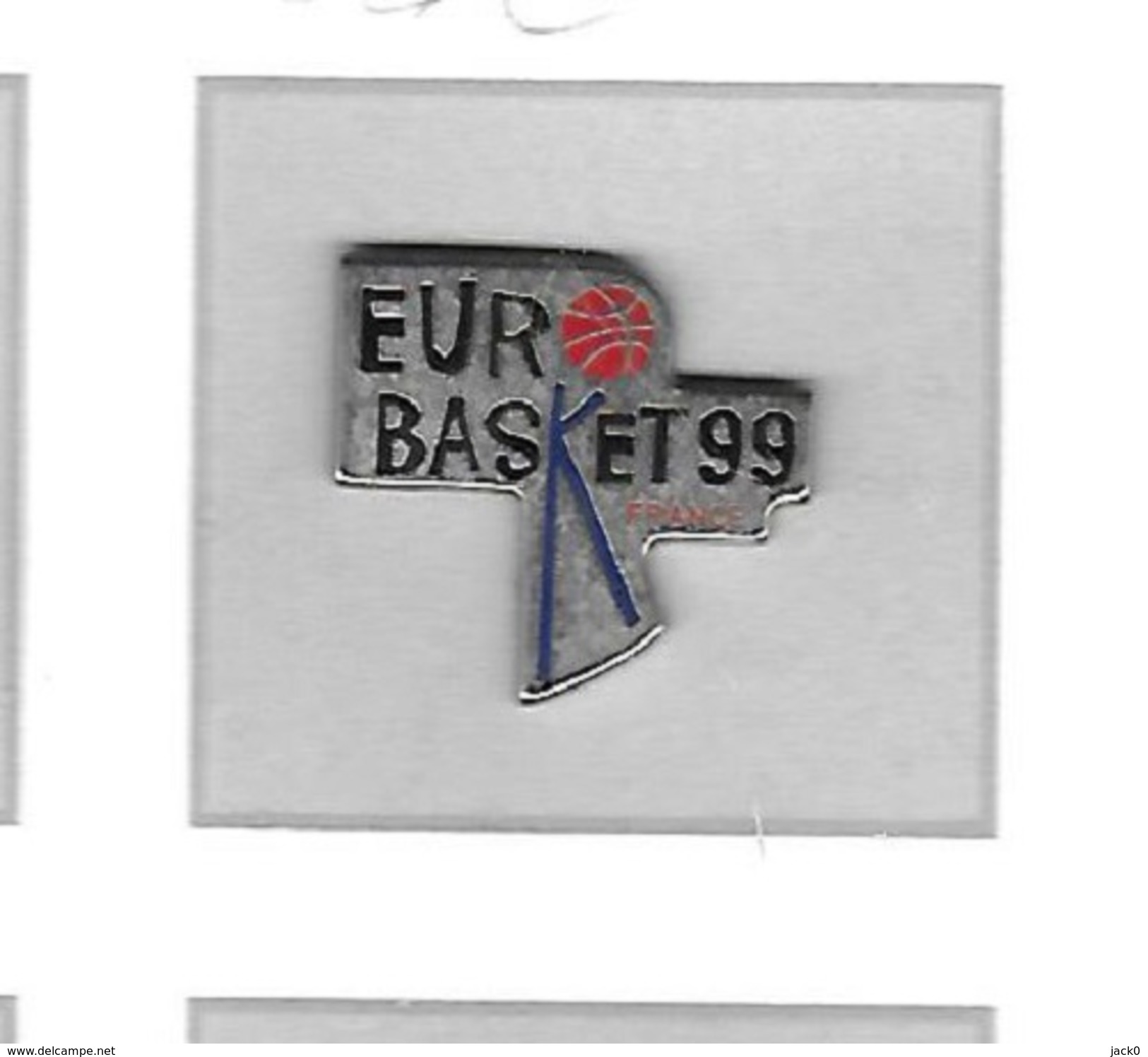 Pin's  Sport  Basket - Ball  EURO  BASKAT  99  France - Basketball