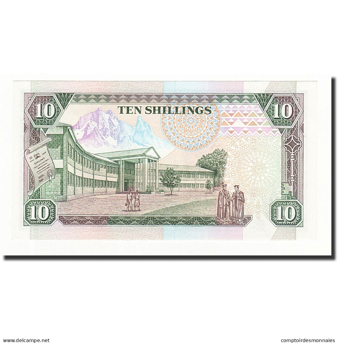 Billet, Kenya, 10 Shillings, 1992-01-02, KM:24d, NEUF - Kenia