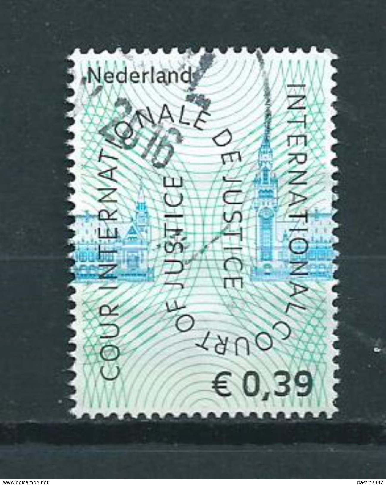 2004 Netherlands 39 Cent Cour Int.de Justice Used/gebruikt/oblitere - Gebruikt