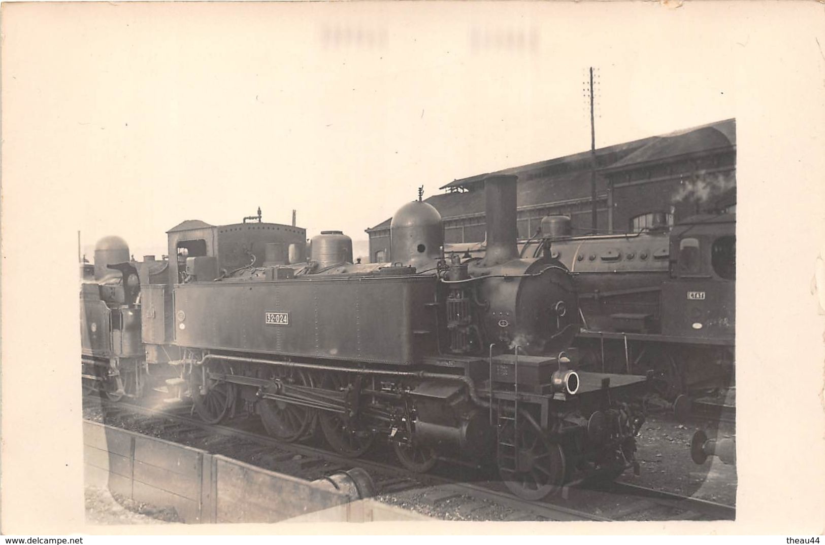 ¤¤  -   Carte-Photo   -  Locomotive Des Chemins De Fer De " L'Etat " - Machine N° " 32-024 "   -  ¤¤ - Matériel