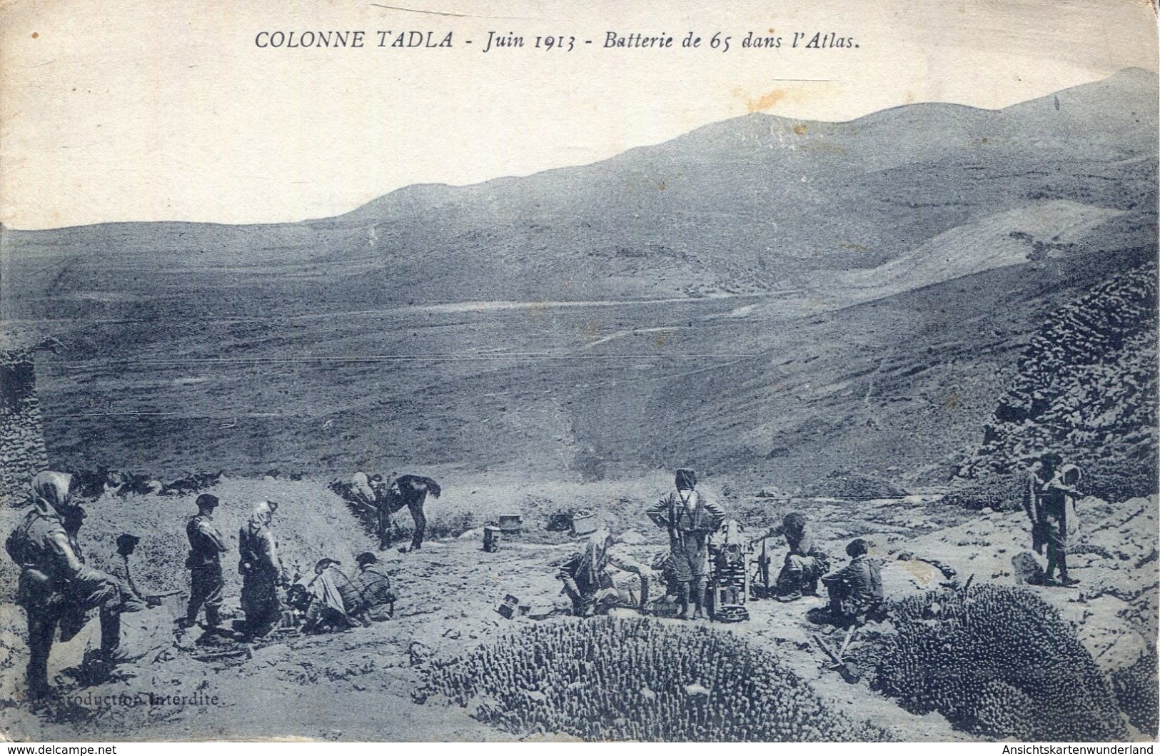 Colonne Tadla - Juin 1913. Batterie De 65 Dans L'Atlas (002128) - Sonstige & Ohne Zuordnung