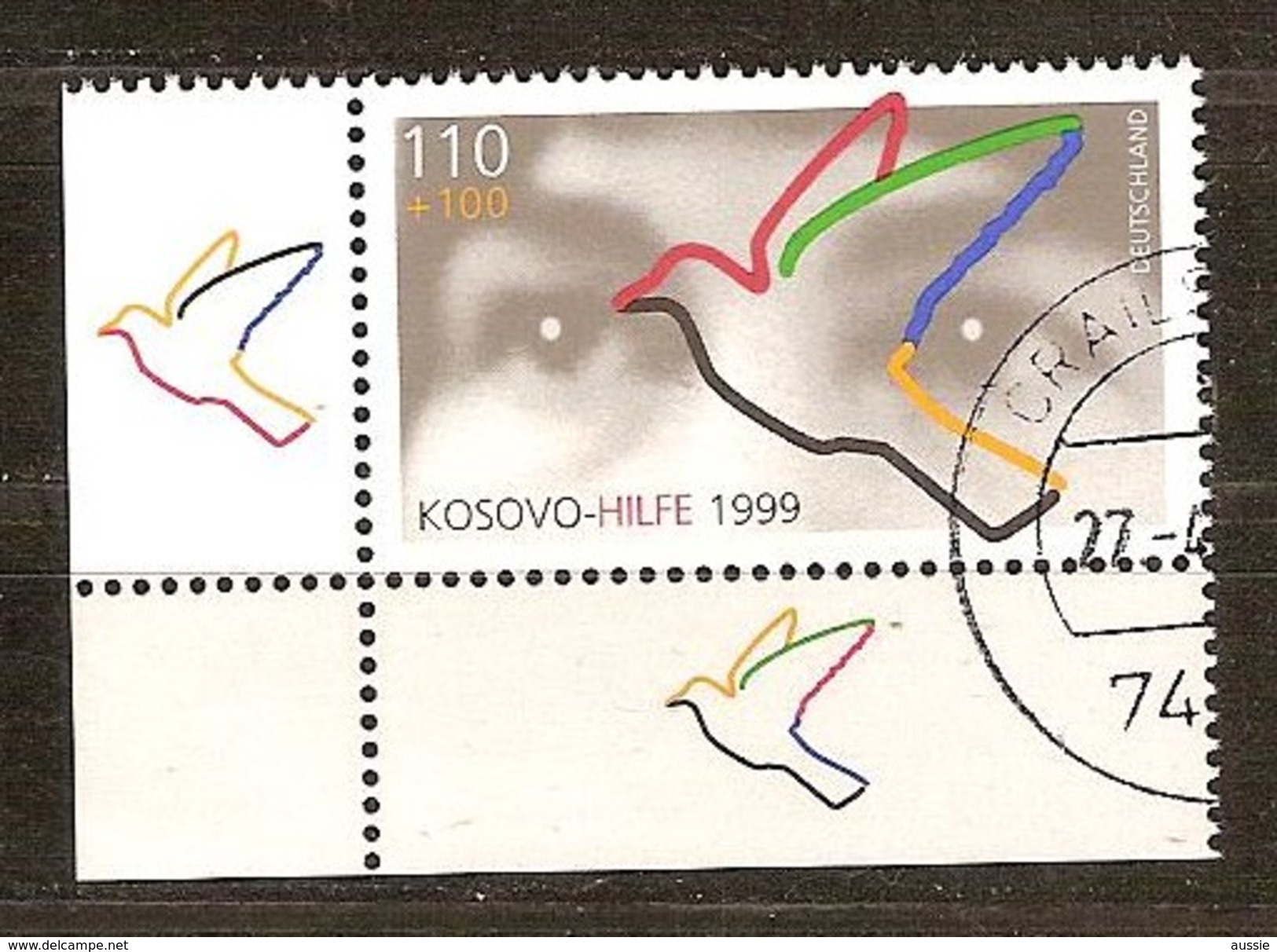 Allemagne Deutschland Bund 1999 Yvertn° 1881 (°) Oblitéré Used Cote 3,50 Euro Surtaxe Kosovo - Usados