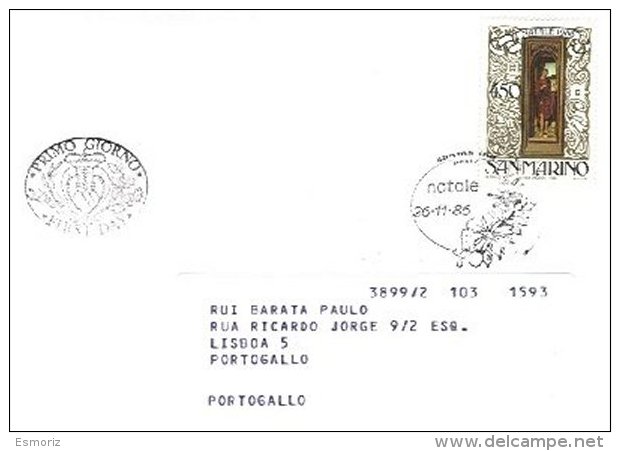 SAN MARINO, 1986, Cover - FDC