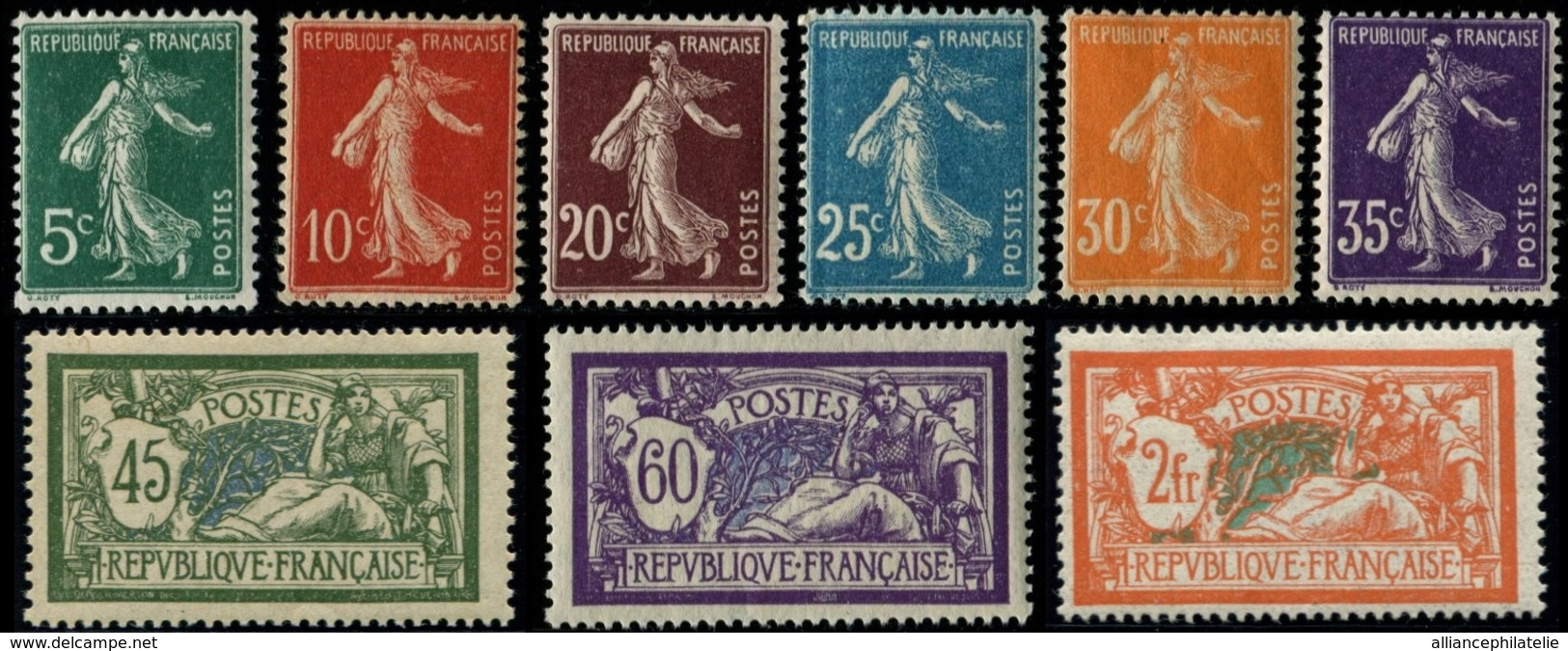 Lot N°7202 France Année Complète 1907 Neuf ** LUXE - ....-1939