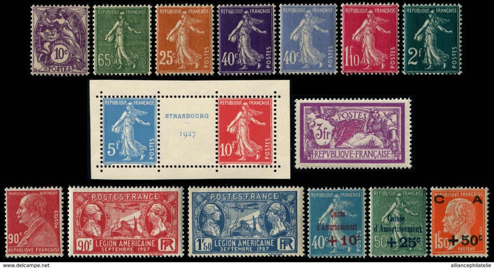 Lot N°7211 France Année Complète 1927 Neuf ** LUXE - ....-1939