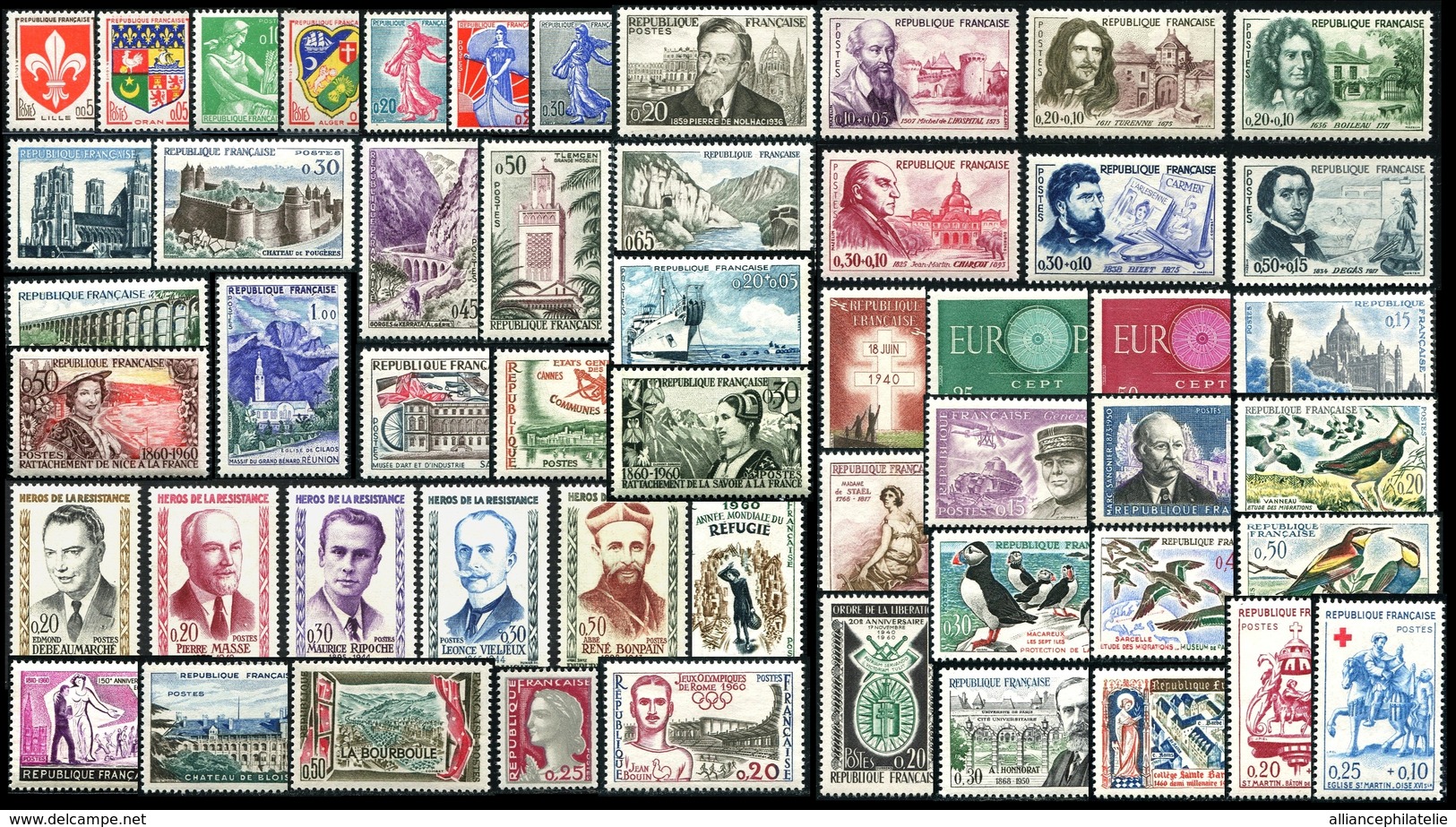 Lot N°7244 France Année Complète 1960 Neuf ** LUXE - 1960-1969