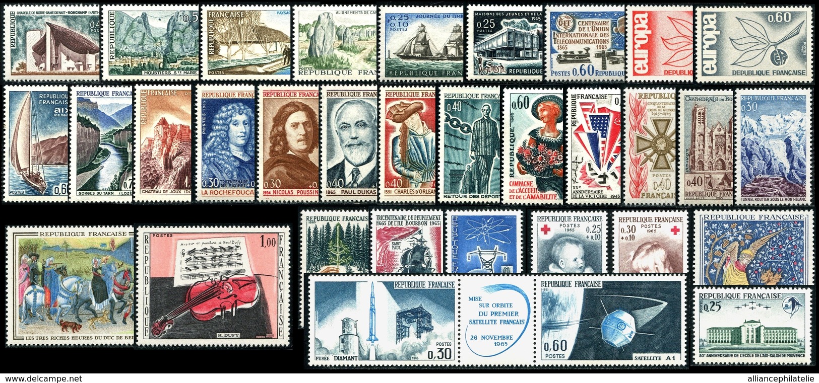 Lot N°7249 France Année Complète 1965 Neuf ** LUXE - 1960-1969