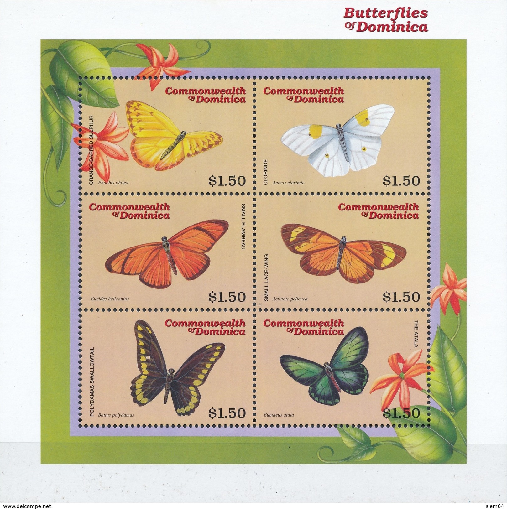 Dominica  Butterflies - Vlinders