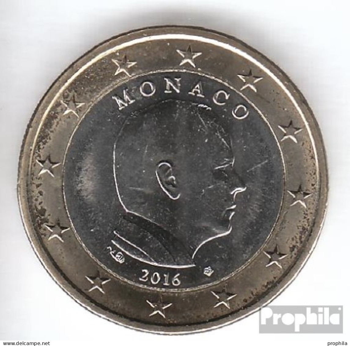 Monaco MON 7 2016 Stgl./unzirkuliert Stgl./unzirkuliert 2016 Kursmünze 1 Euro - Monaco