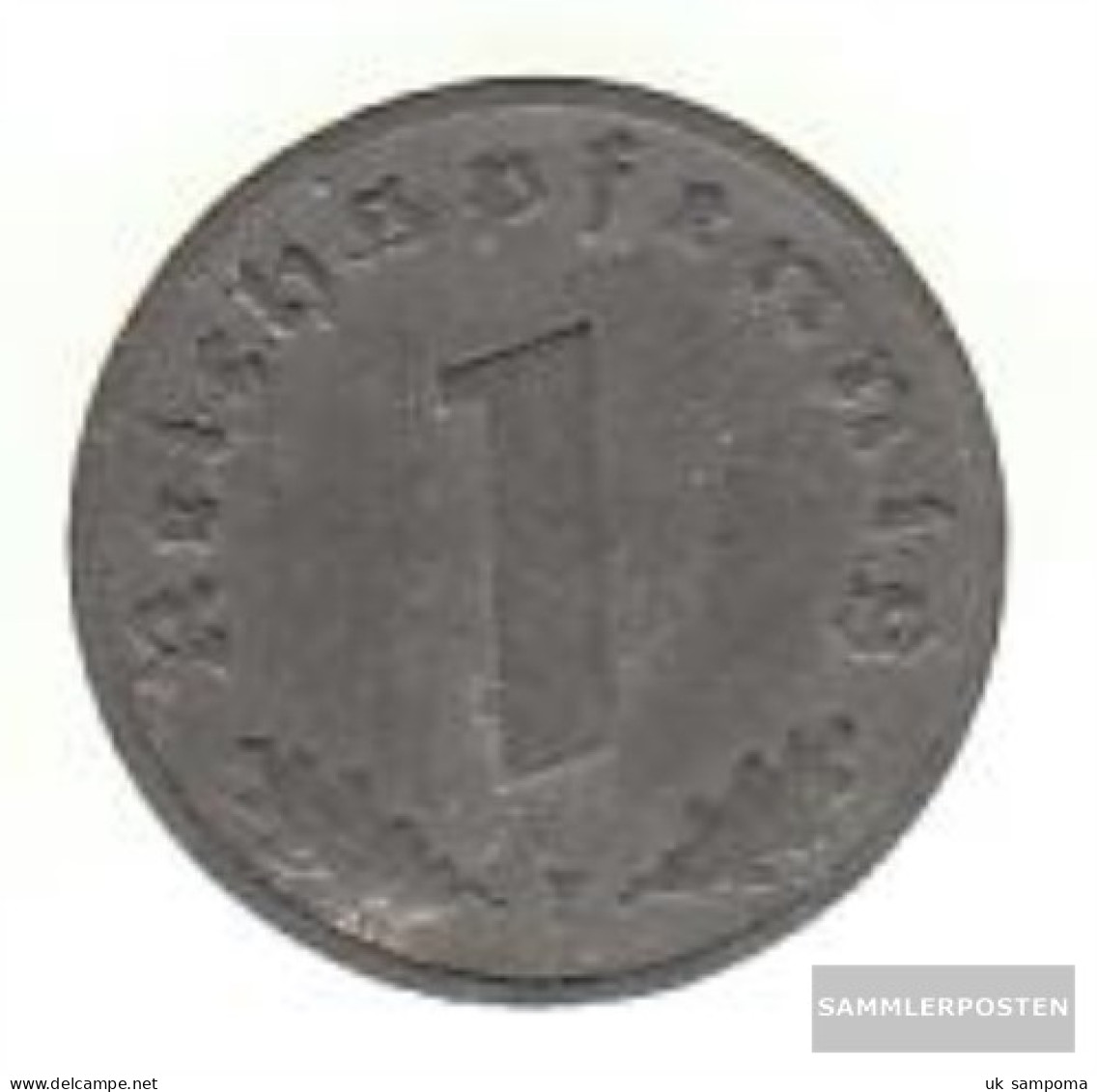 German Empire Jägernr: 369 1942 G Very Fine Zinc Very Fine 1942 1 Reich Pfennig Imperial Eagle - 1 Reichspfennig