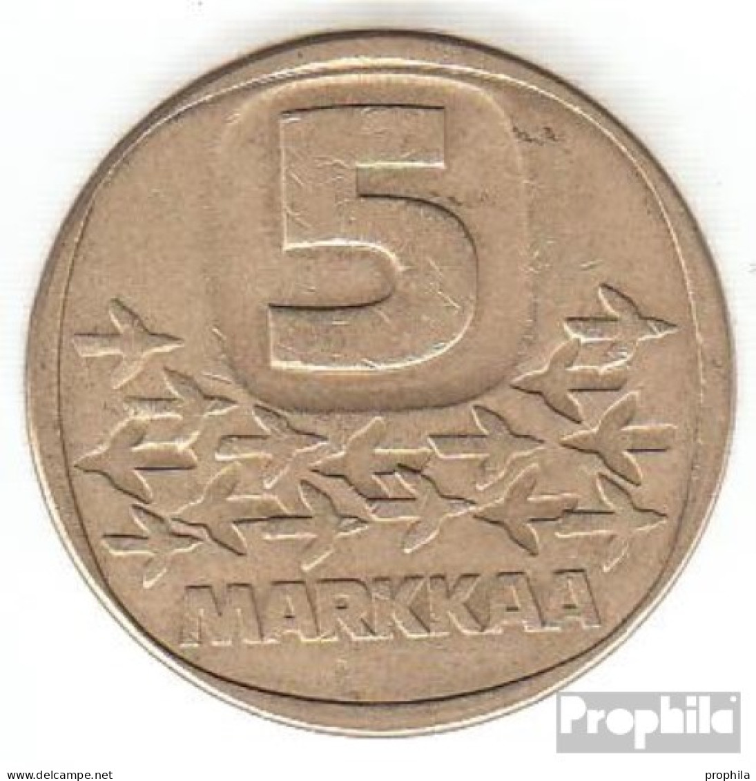 Finnland KM-Nr. : 57 1984 Sehr Schön Aluminium-Bronze Sehr Schön 1984 5 Markkaa Eisbrecher - Finlandia