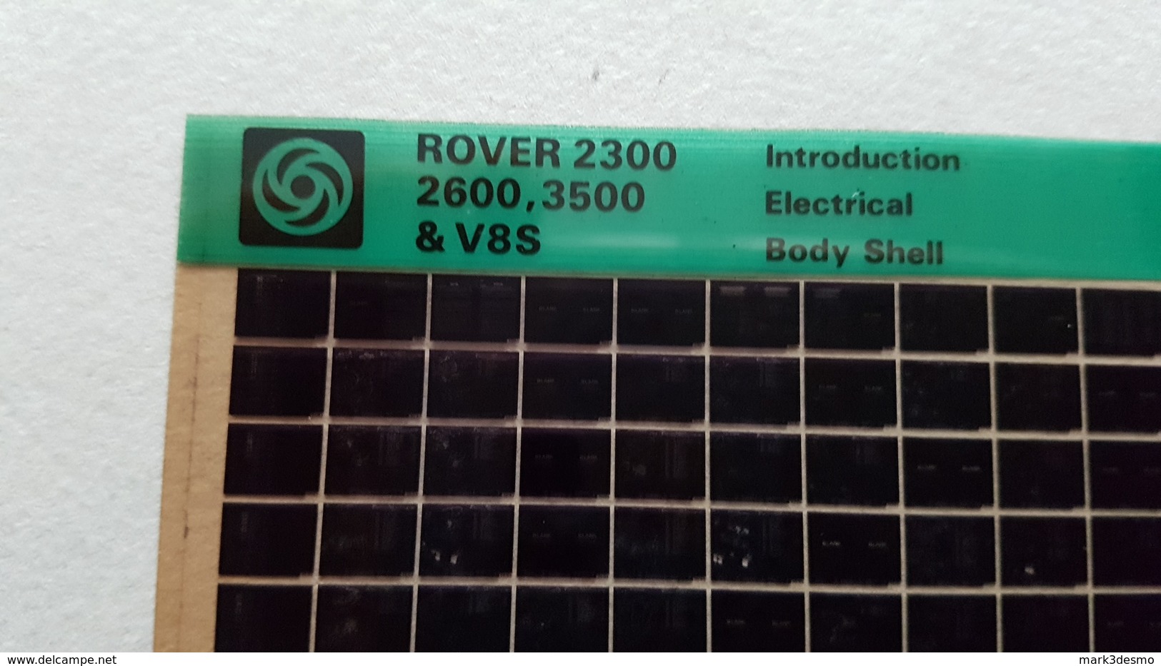 Rover 2.300 2.600 3.500 & V8S 1979 Microfiches Catalogo Ricambi Originali - Genuine Parts Catalog Microfiches - Automobili