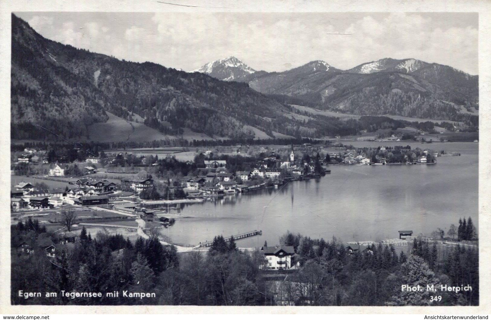 Egern Am Tegernsee Mit Kampen 1931 (002150) - Tegernsee