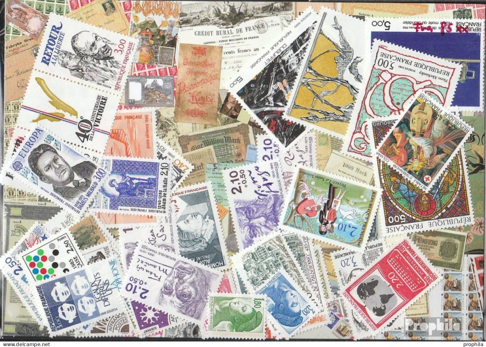 Frankreich 1985 Postfrisch Kompletter Jahrgang In Sauberer Erhaltung - 1980-1989