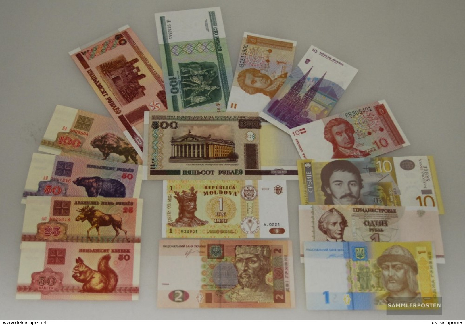 Eastern Europe 15 Different Banknotes Uncirculated Eastern Europe - Other & Unclassified