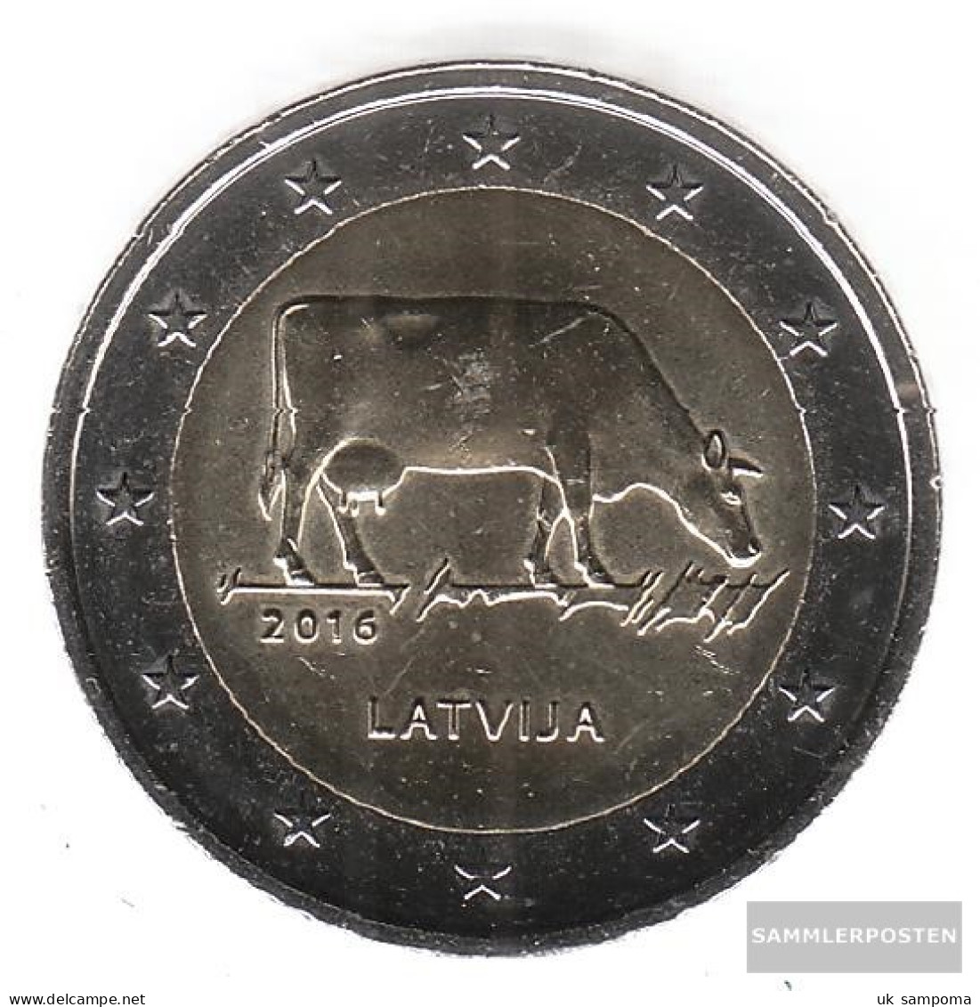 Latvia 2016 Stgl./unzirkuliert Reprint: 1 Million. Stgl./unzirkuliert 2016 2 Euro Agriculture - Latvia