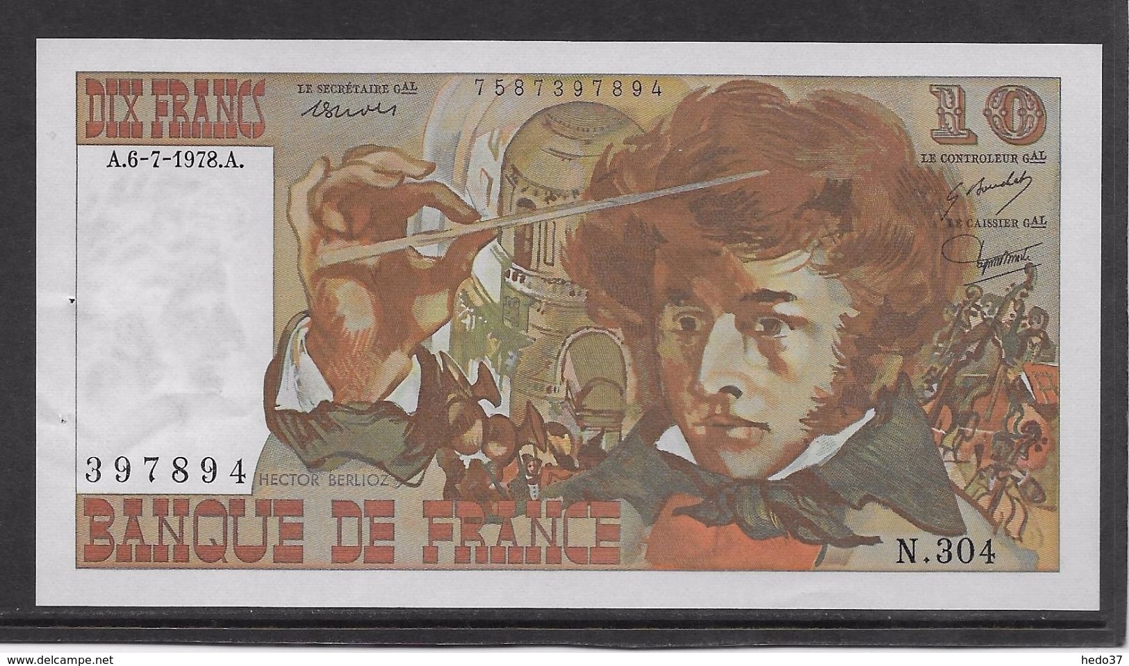 France 10 Francs Berlioz - 6-7-1978 - Fayette N°63-24 - SPL - 10 F 1972-1978 ''Berlioz''