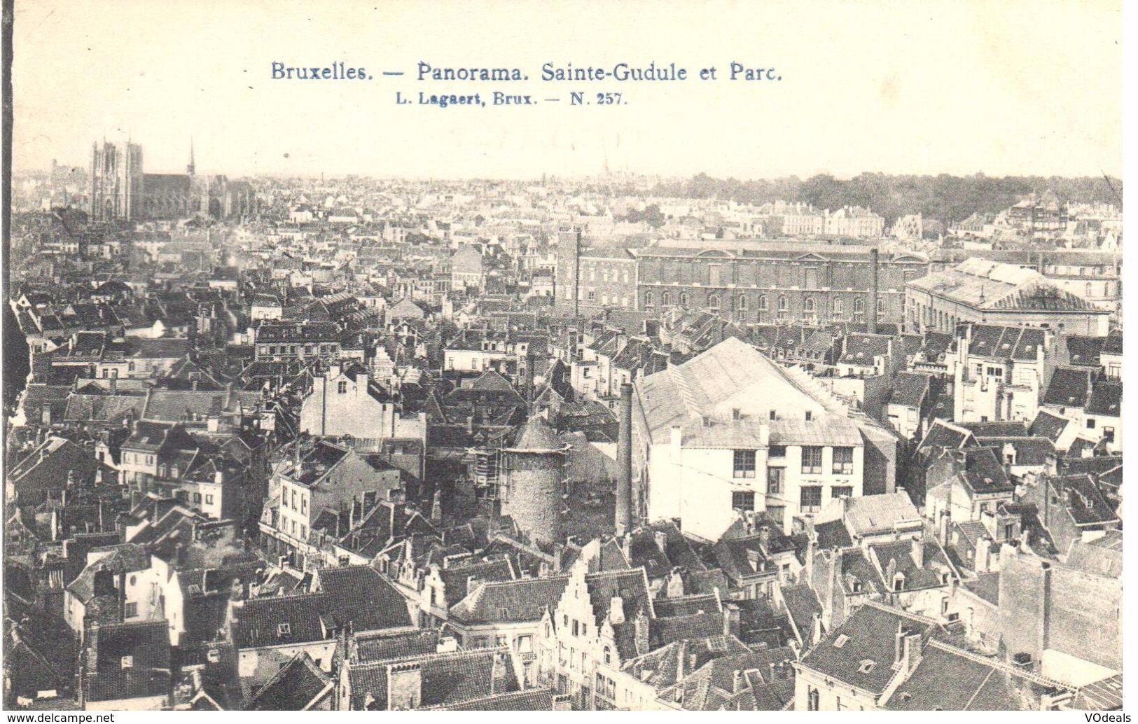 Bruxelles - CPA - Panorama - Saint-Gudule Et Parc - Multi-vues, Vues Panoramiques