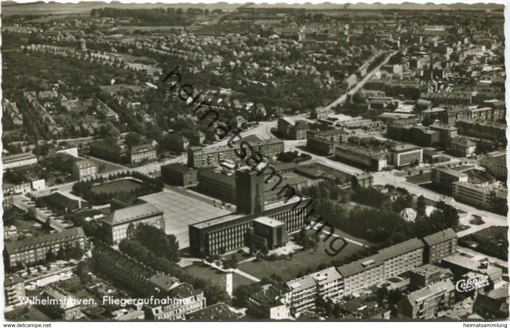 Wilhelmshaven - Luftaufnahme - Foto-AK 60er Jahre - Verlag Cramers Kunstanstalt Dortmund - Wilhelmshaven
