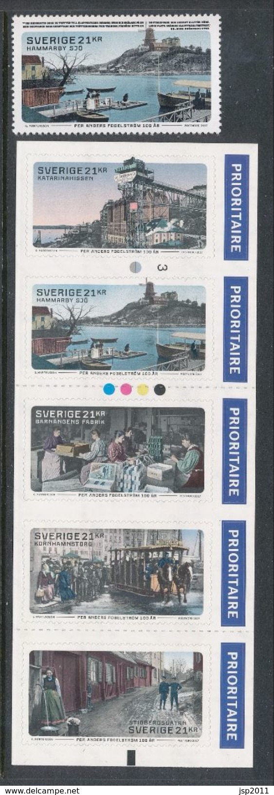 Sweden 2017. Facit # 3183-3187. Per Anders Fogelström. Set Of 6, See Description. MNH (**) - Ungebraucht