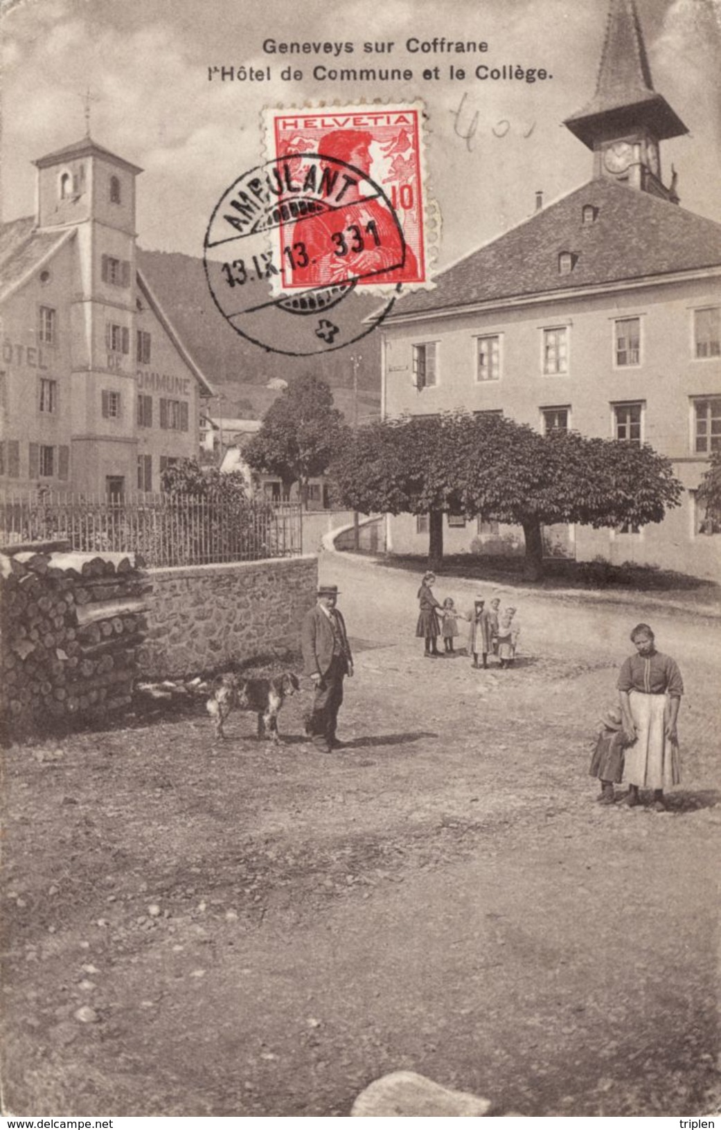 Geneveys Sur Coffrane - L'hotel De Commune Et Le Collège - Coffrane