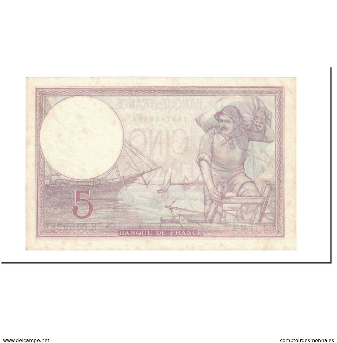 Billet, France, 5 Francs, 1940, 1940-12-26, TTB+, Fayette:4.18, KM:83 - 5 F 1917-1940 ''Violet''