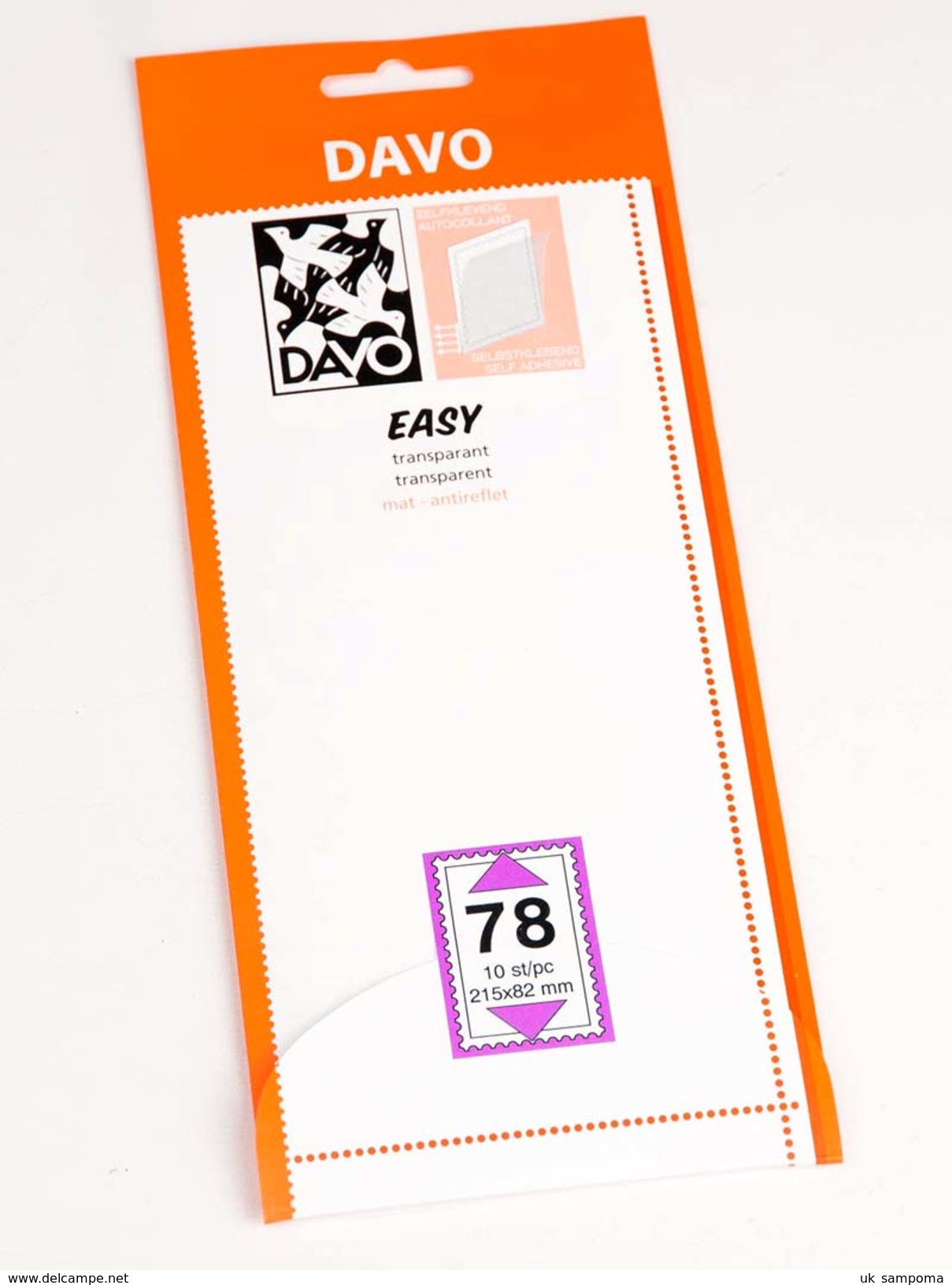 DAVO 42078 Easy Mounts Transparent T78 (215 X 82) 10 Pcs. - Other & Unclassified