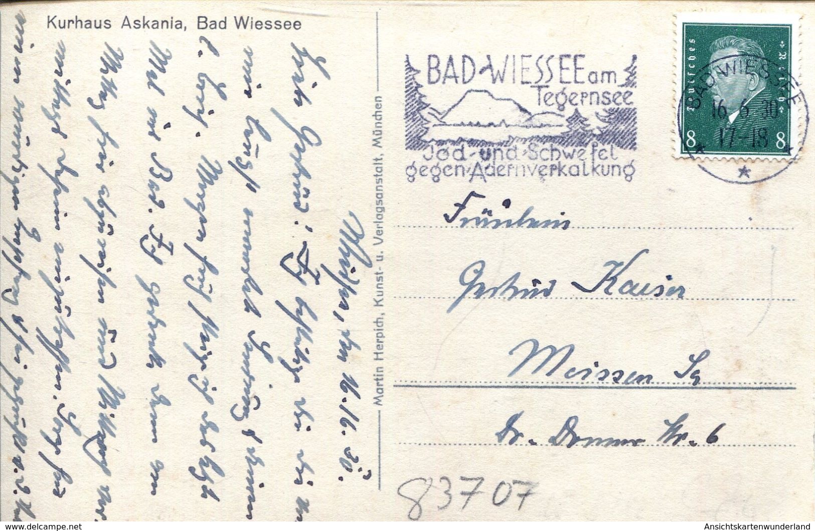 Bad Wiessee Mit Wallberg 1930 (002151) - Bad Wiessee