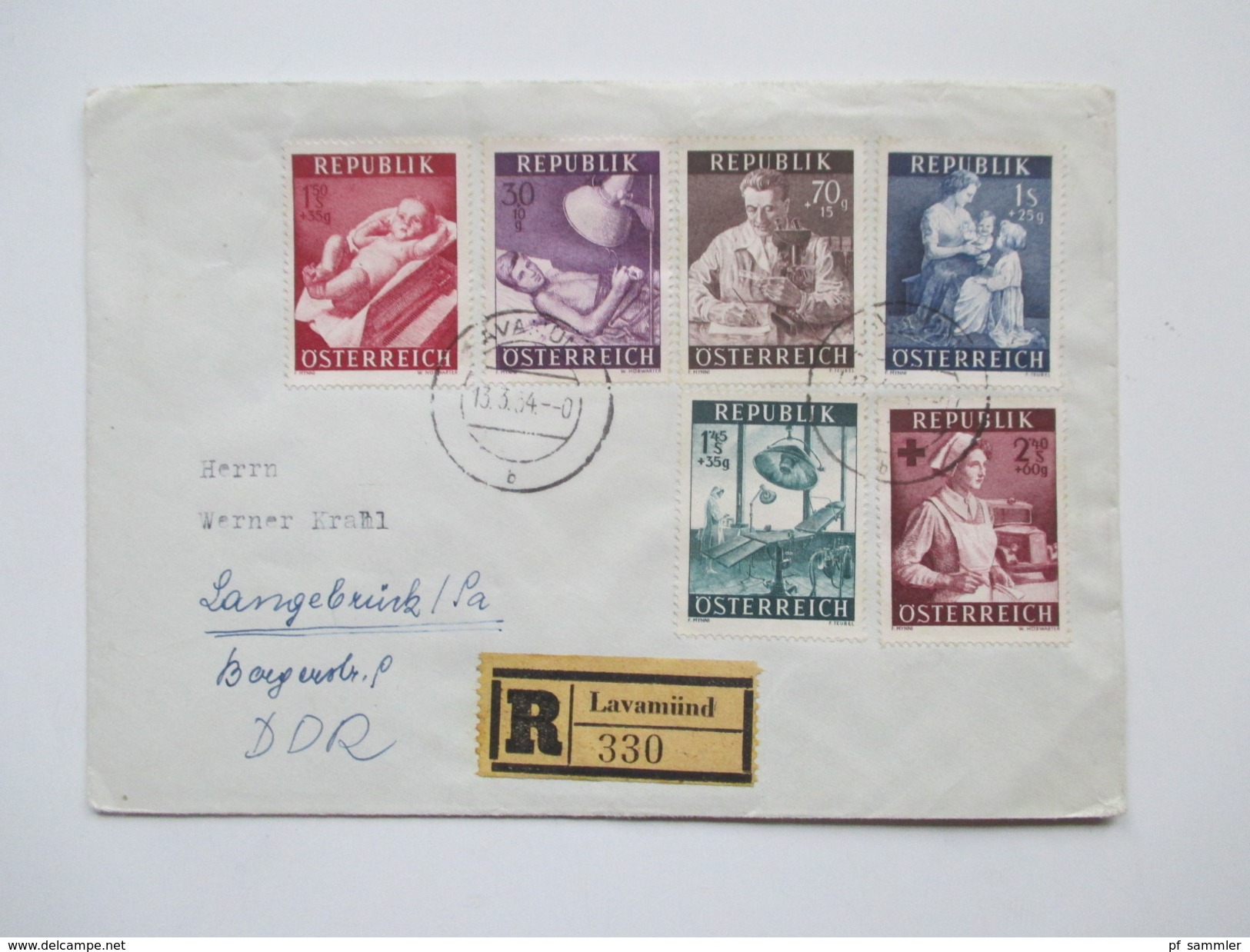 Österreich 1954 - 70er Jahre 53 FDC / R-Briefe in die DDR gelaufen! Satzbriefe / Sondertarif Tirol / Christkindl usw.