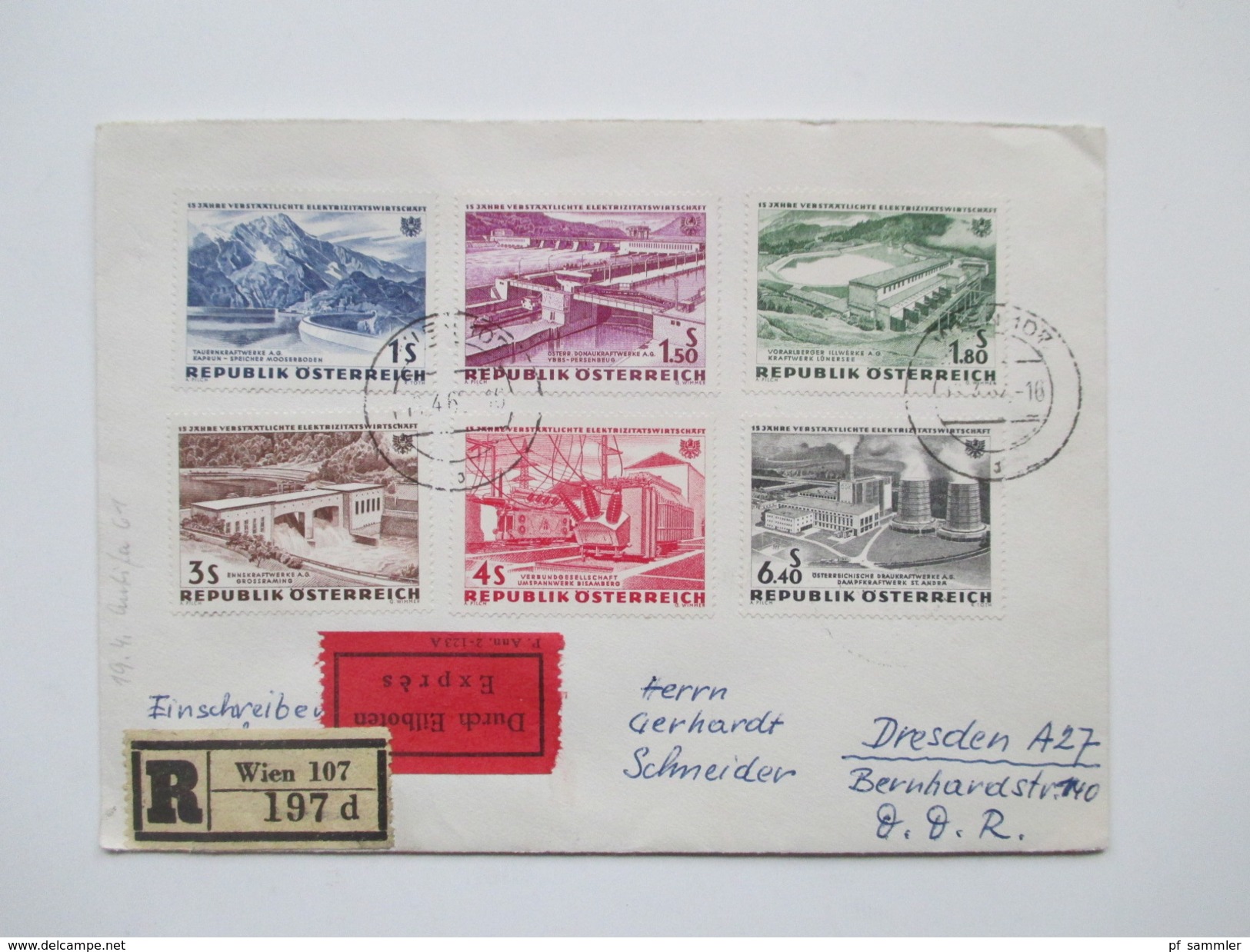 Österreich 1954 - 70er Jahre 53 FDC / R-Briefe in die DDR gelaufen! Satzbriefe / Sondertarif Tirol / Christkindl usw.