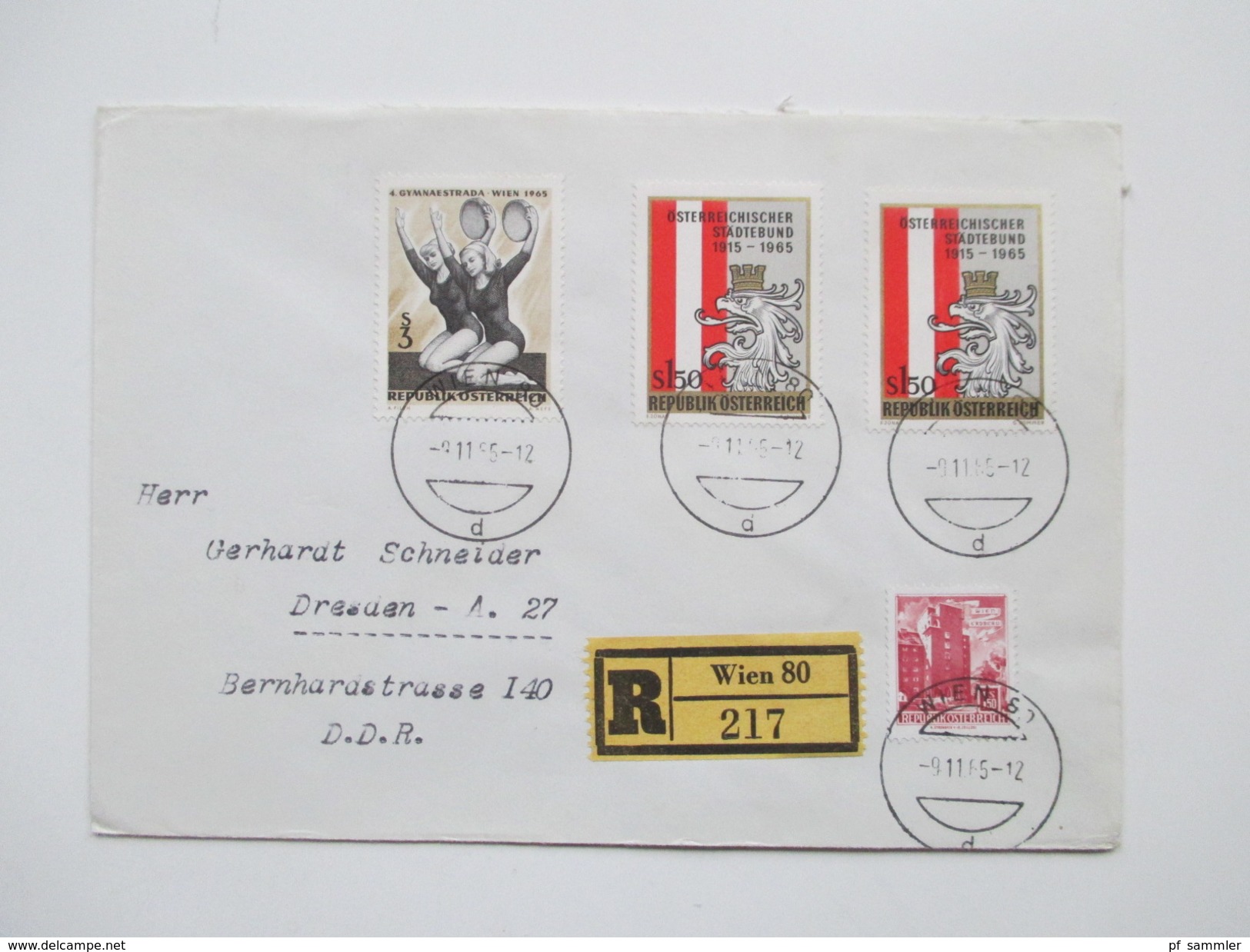 Österreich 1954 - 70er Jahre 53 FDC / R-Briefe in die DDR gelaufen! Satzbriefe / Sondertarif Tirol / Christkindl usw.