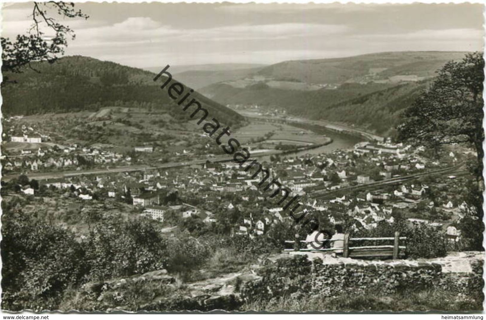 Eberbach - Gesamtansicht - Foto-AK 60er Jahre - Verlag Schöning & Co Lübeck - Eberbach