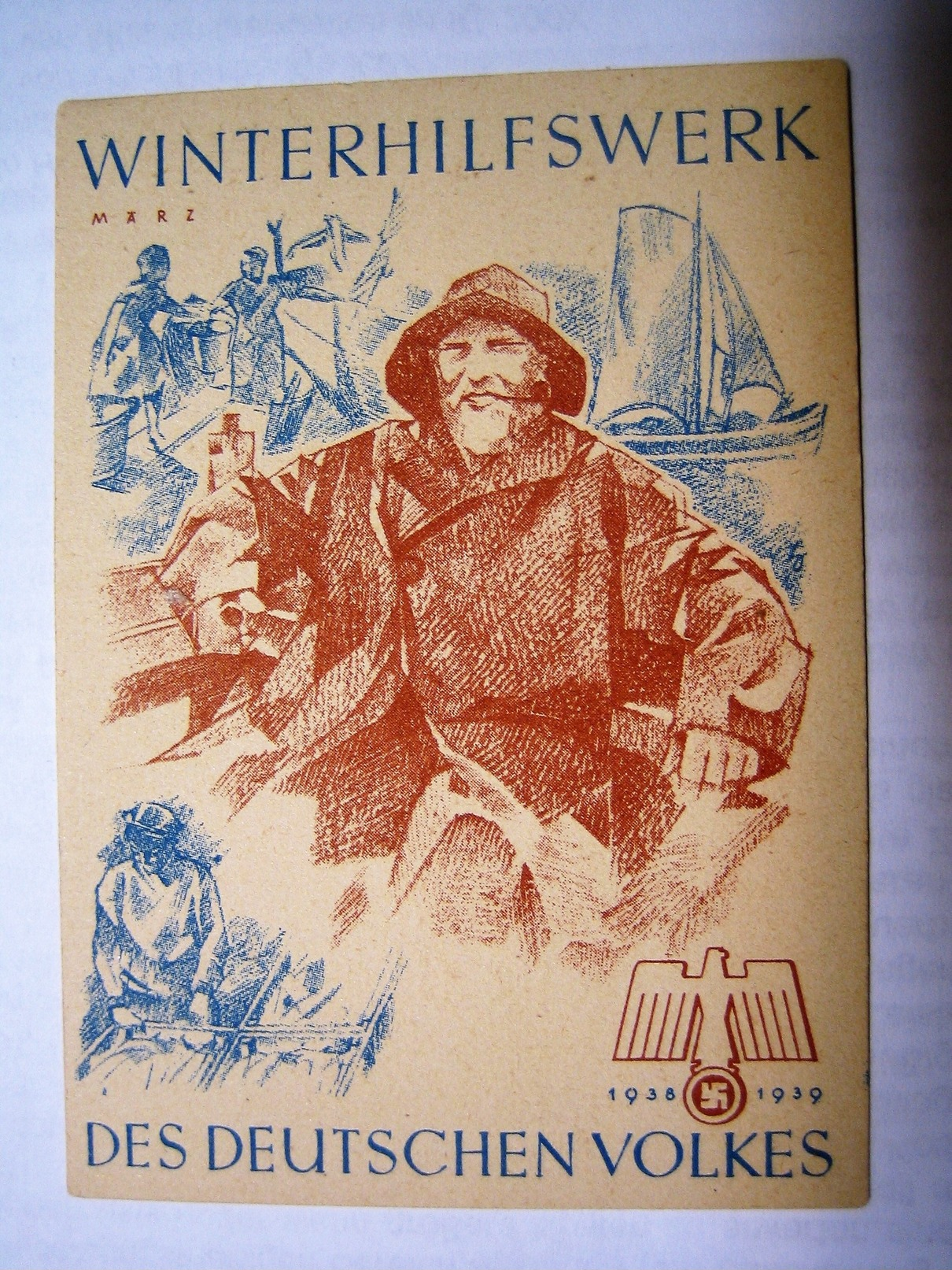 Winterhilfswerk (WHW)  Türplakette März 1939,  Tieste 636 - Documents