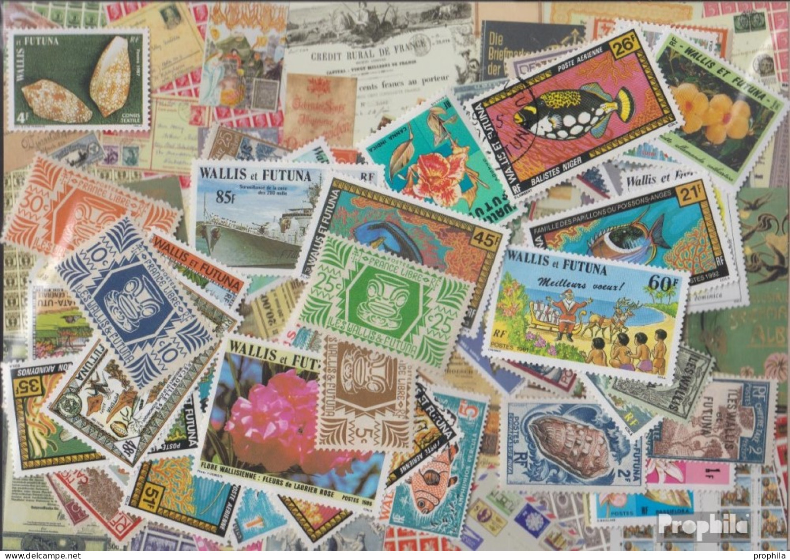 Wallis Und Futuna 100 Verschiedene Marken - Collections, Lots & Séries