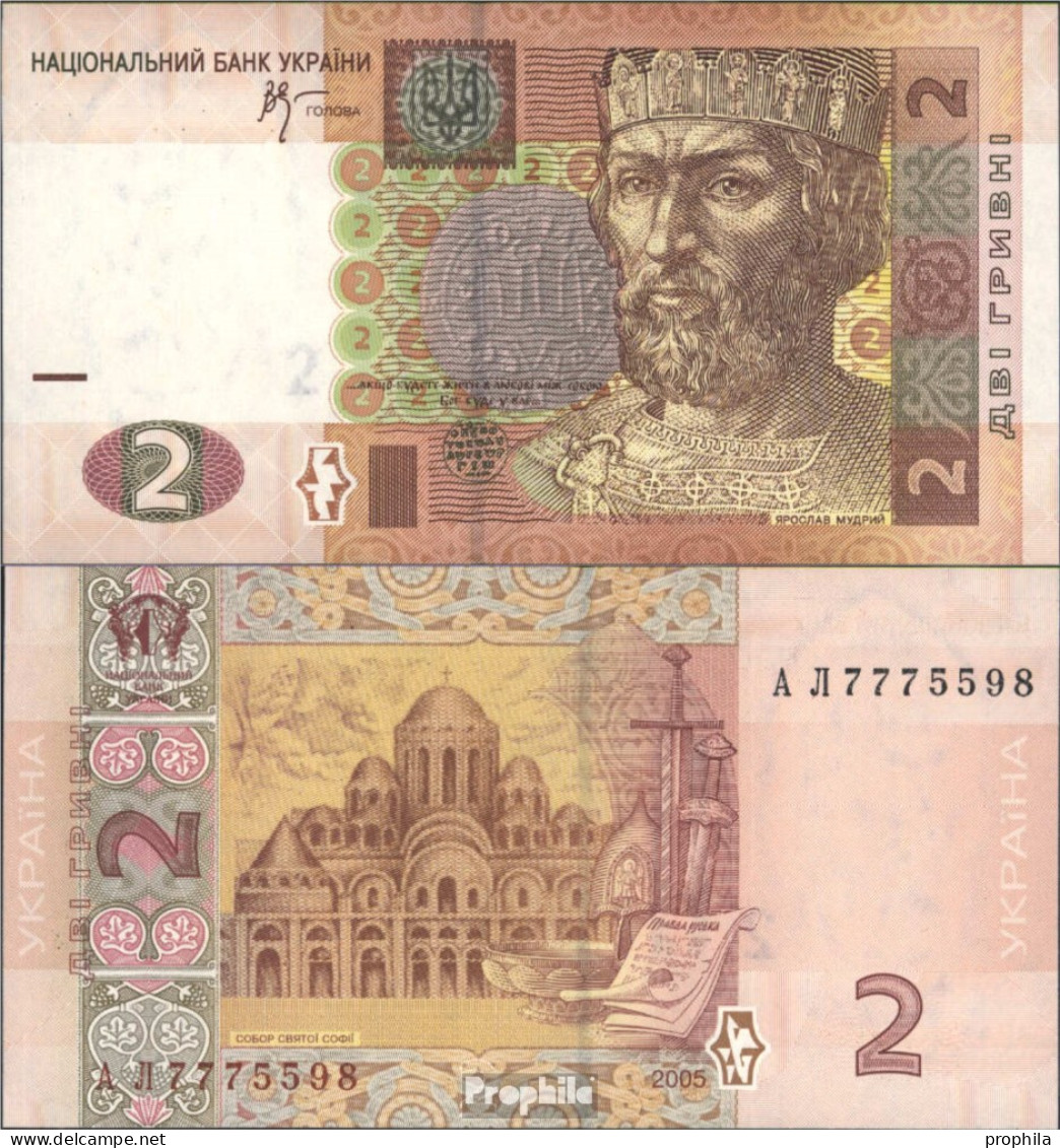 Ukraine Pick-Nr: 117b Bankfrisch 2005 2 Hryven - Ukraine