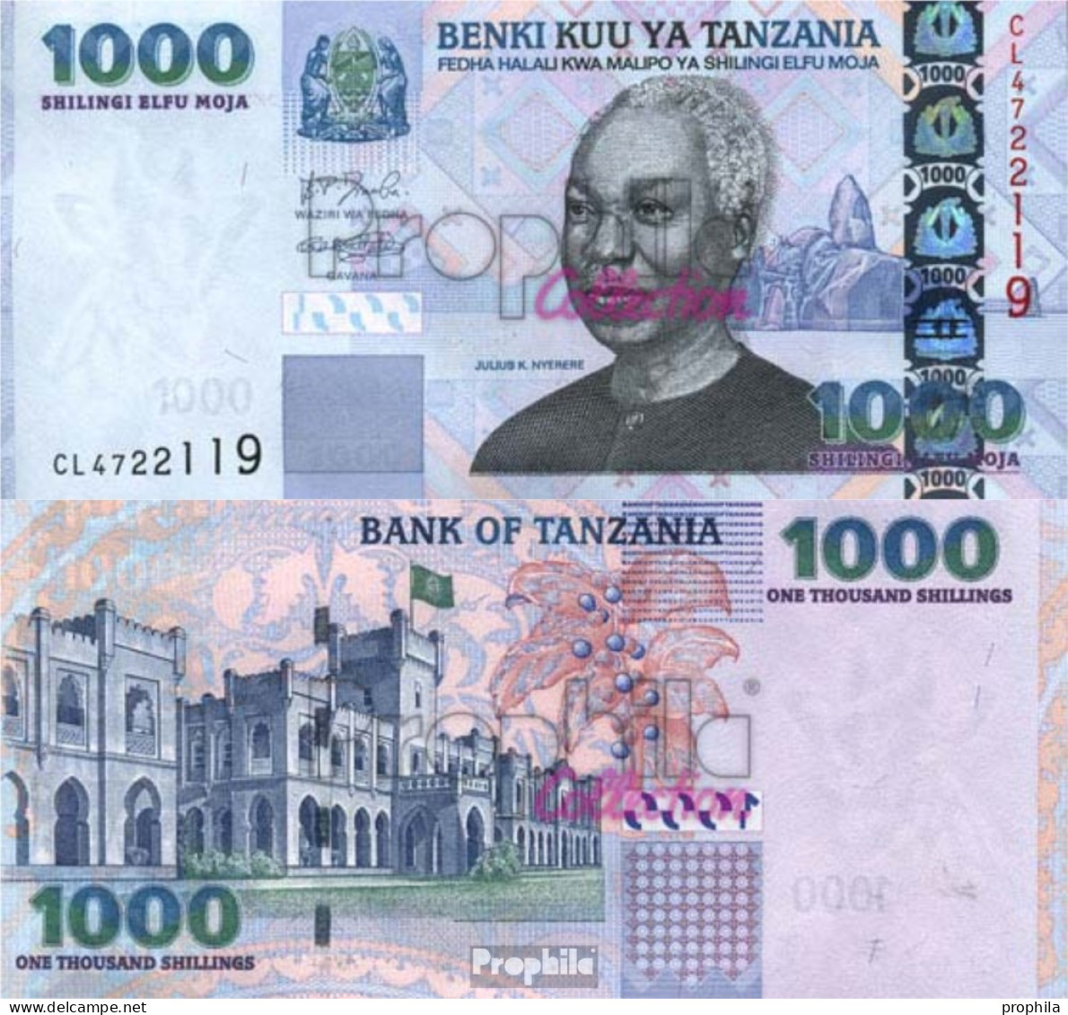 Tansania Pick-Nr: 36a Bankfrisch 2003 1.000 Shilingi - Tanzania