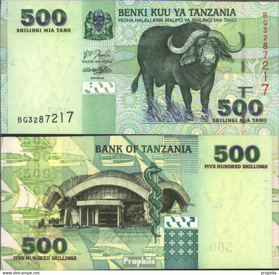 Tansania Pick-Nr: 35 Bankfrisch 2003 500 Shilingi - Tanzania