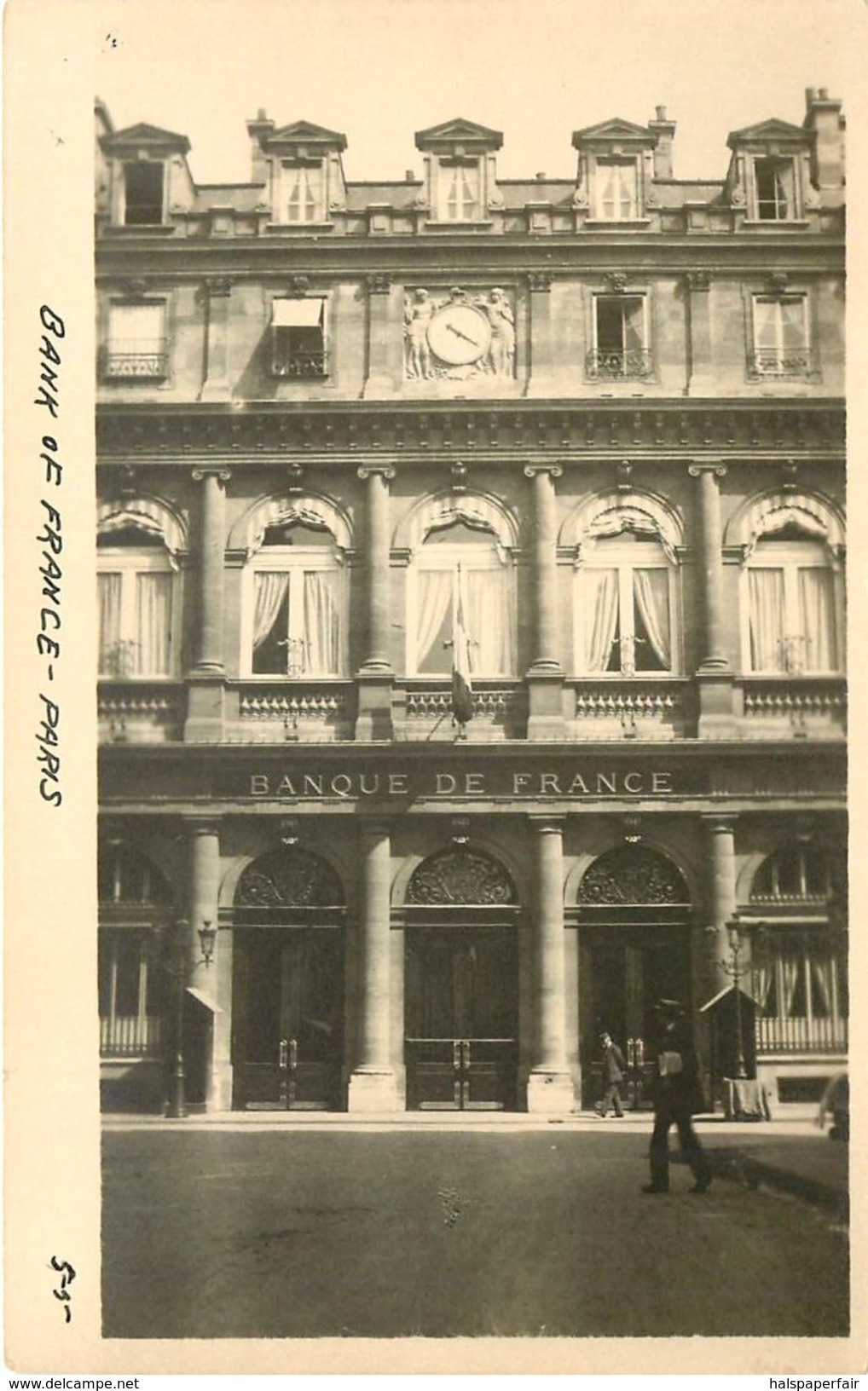 BANQUE DE FRANCE, REAL PHOTO, RPPC, PARIS FRANCE, VINTAGE POSTCARD - Autres & Non Classés