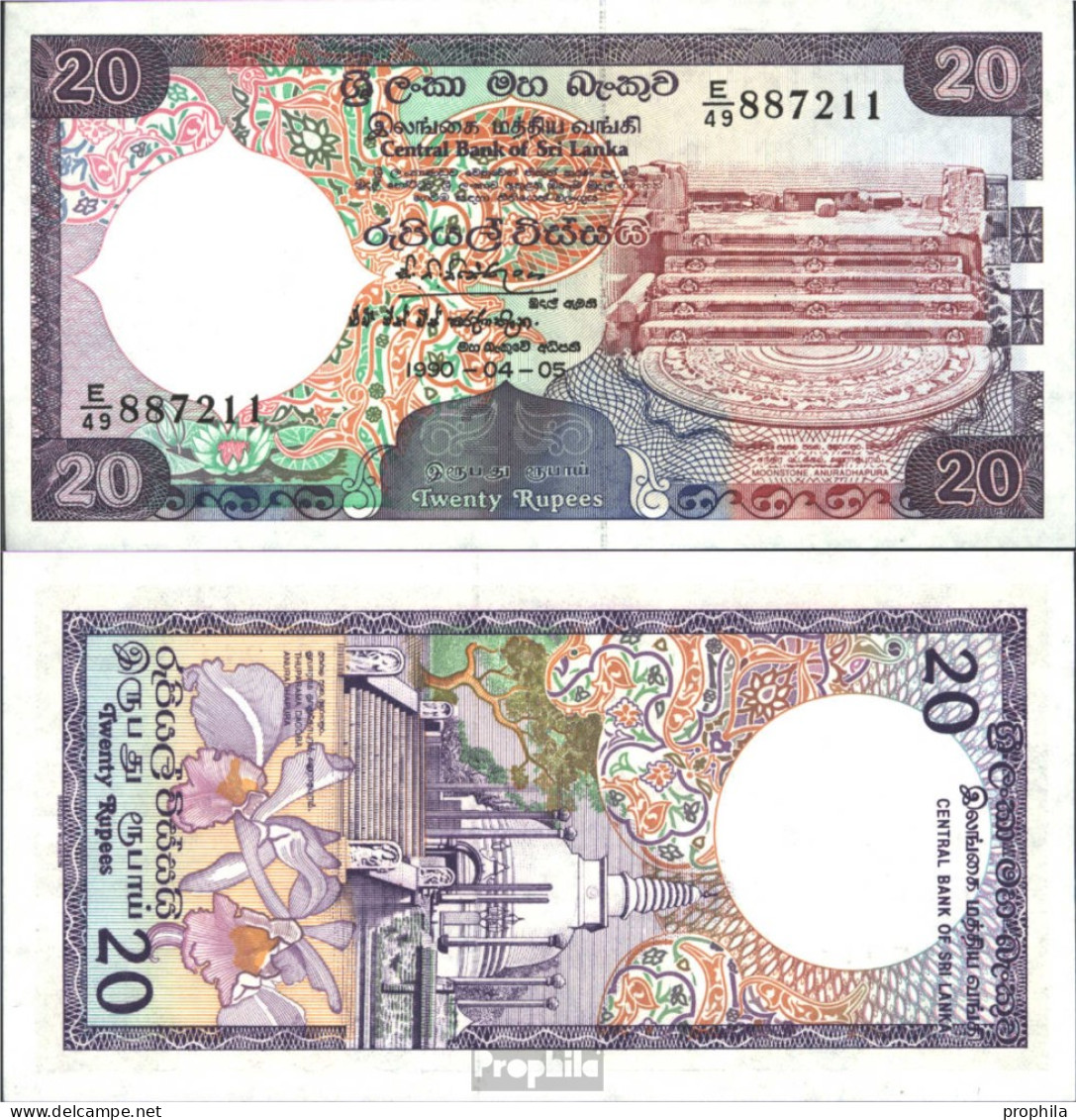 Sri Lanka Pick-Nr: 97c Bankfrisch 1990 20 Rupees - Sri Lanka