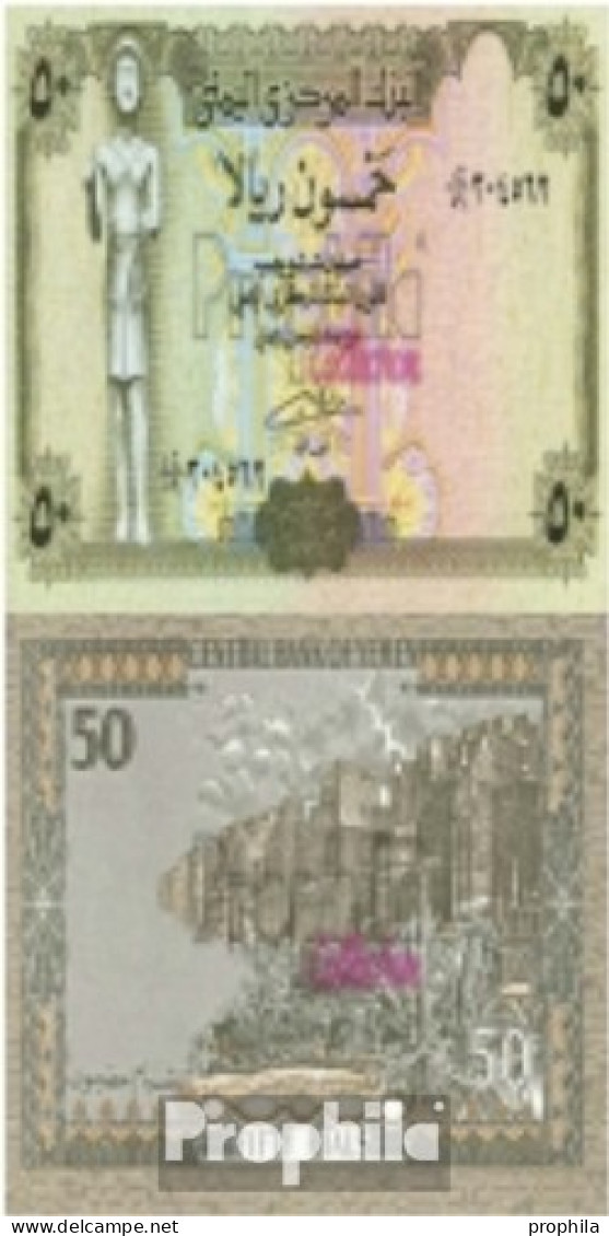 Nordjemen (Arabische Rep.) Pick-Nr: 27A, Signatur 8 Bankfrisch 1993 50 Rials - Yemen