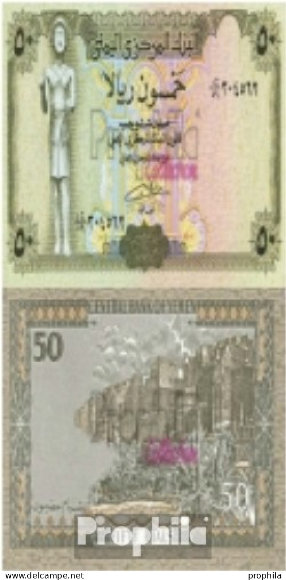 Nordjemen (Arabische Rep.) Pick-Nr: 27A, Signatur 8 Bankfrisch 1993 50 Rials - Jemen