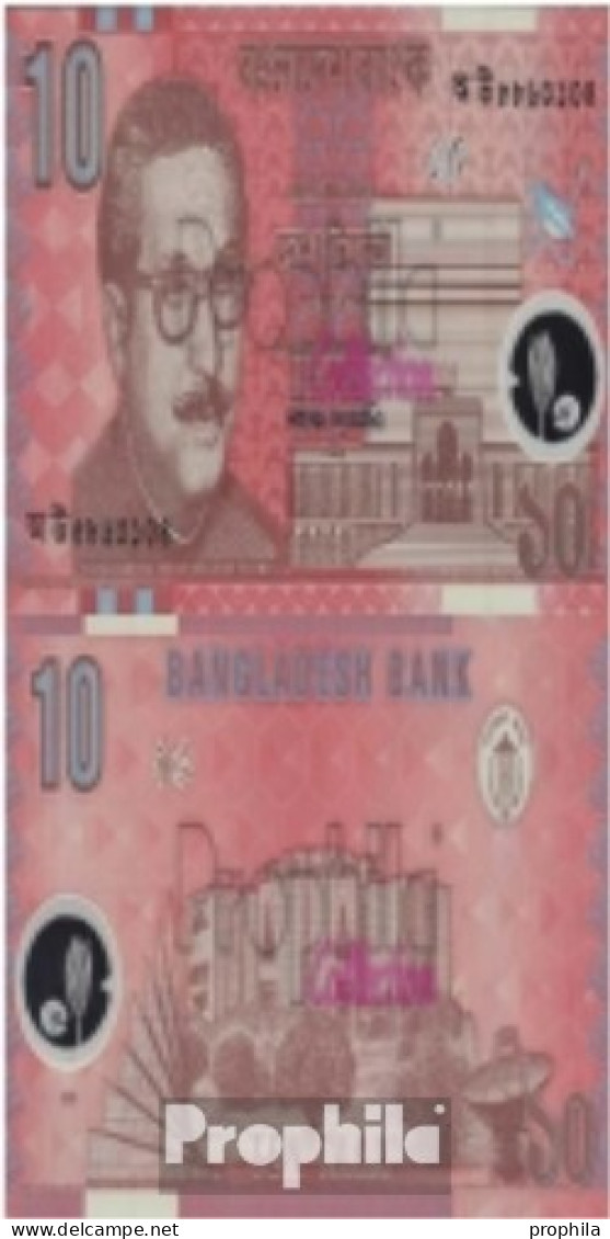Bangladesch Pick-Nr: 35 Bankfrisch 2000 10 Taka (plastic) - Bangladesch