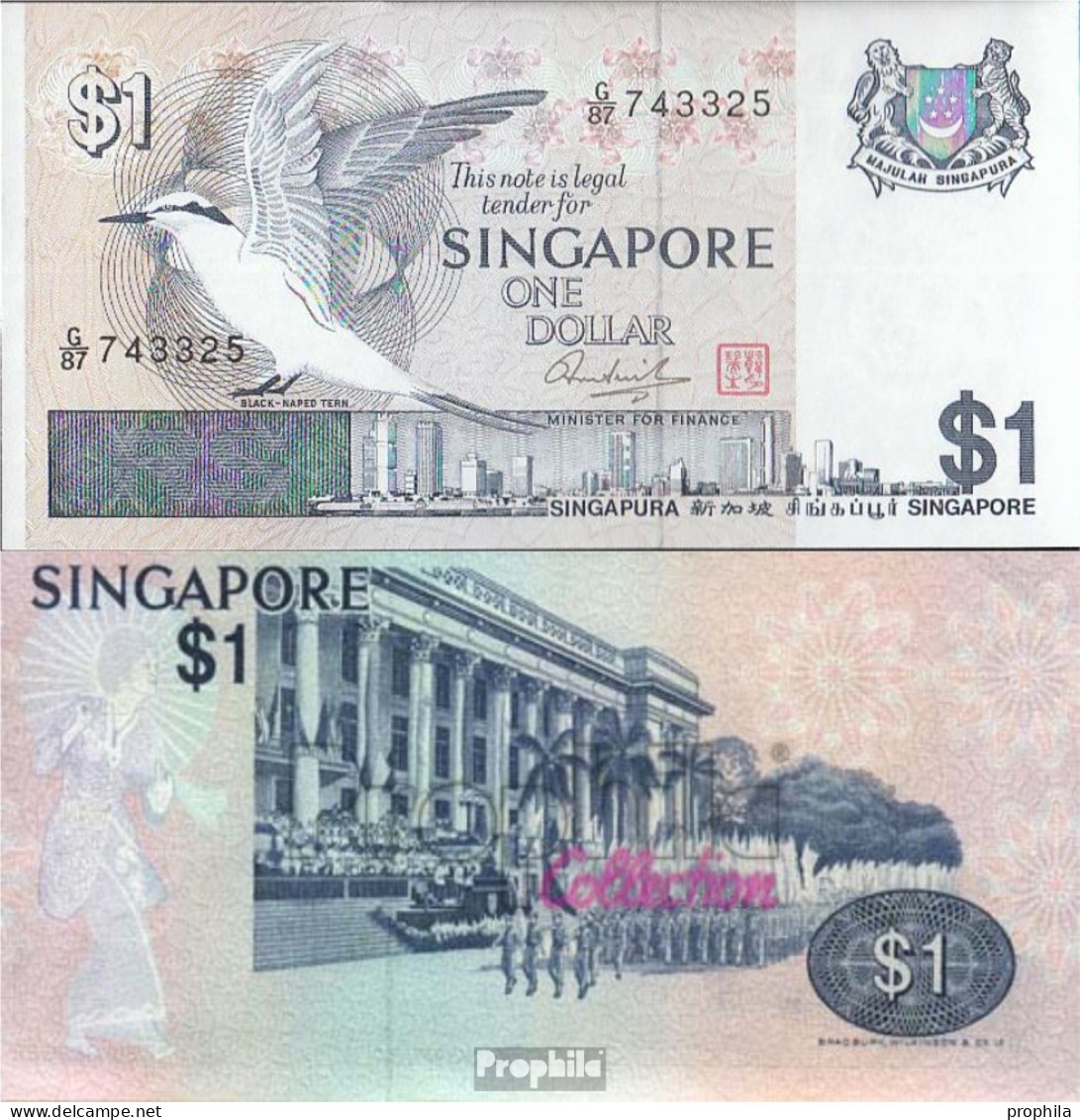 Singapur Pick-Nr: 9 Bankfrisch 1976 1 Dollar Vogel - Singapour