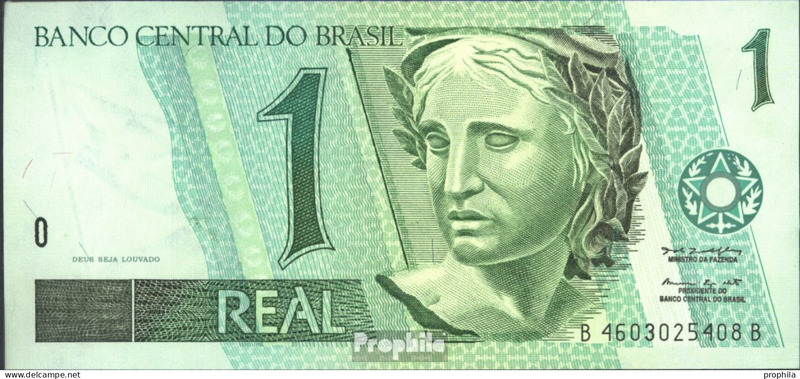 Brasilien Pick-Nr: 243d Bankfrisch 1994 1 Real - Brasilien