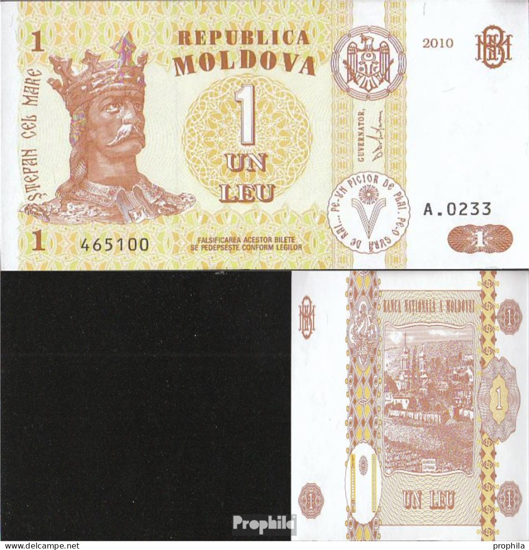 Moldawien Pick-Nr: 8h Bankfrisch 2010 1 Leu - Moldawien (Moldau)