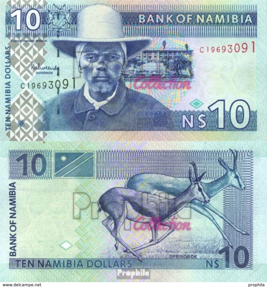 Namibia - Südwestafrika Pick-Nr: 4a Bankfrisch 2001 10 Dollars - Namibie