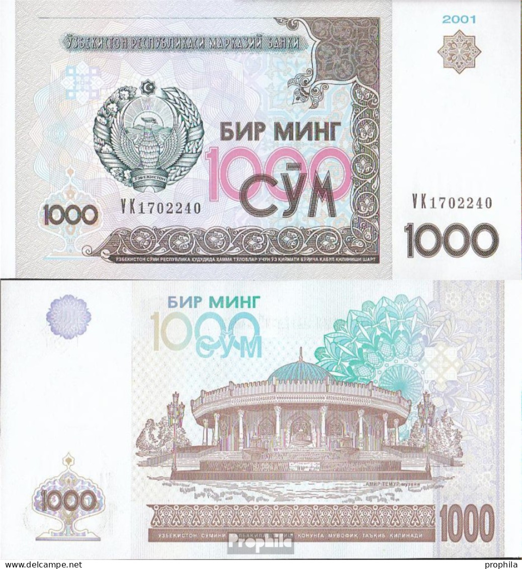 Usbekistan Pick-Nr: 82 Bankfrisch 2001 1.000 Sum - Usbekistan