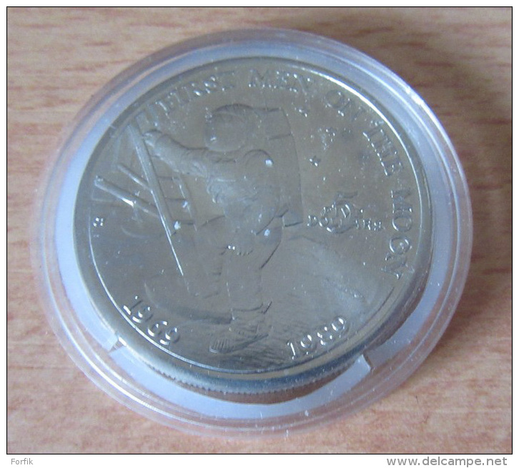 Marshall Islands / Îles Marshall - 5 Dollars 1989 "First Men On The Moon" - Cupronickel - Belle épreuve/proof - Marshall