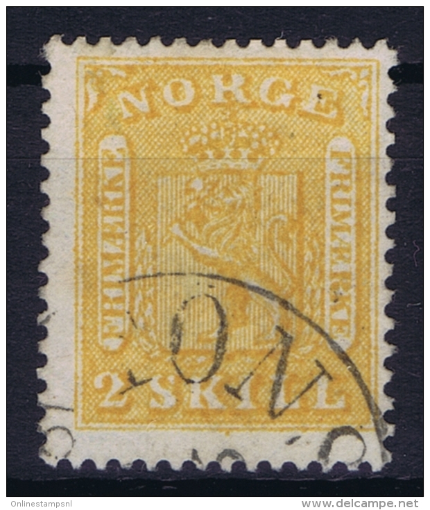 Norway: Mi 6 Obl./Gestempelt/used  1863 - Oblitérés